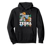 Z est pour Zebra Zoo Animals, Excursion au Zoo, Jungle Zoo Day Sweat à Capuche