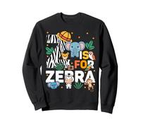 Z est pour Zebra Zoo Animals, Excursion au Zoo, Jungle Zoo Day Sweatshirt