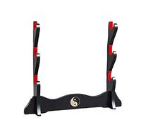 Z-fiber Porte-épée Japonais rembourré Katana Stand Samurai Display Rack Support All Tanto Sword Tai Chi,3 Tier