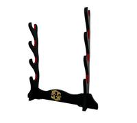 Z-fiber Porte-épée Japonais Velours rembourré Katana Stand samouraï présentoir Support Tous Les épées Tanto Yin et Yang,4 Tier