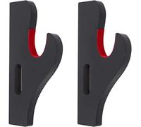 Z-fiber Support d'épée Katana support mural 1 paire de tapis en velours crochet réglable présentoir Samurai sabre laser Demon Black (1 niveau rembourré)