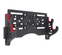 Z-fiber Velvet Protect Sword Support Mural Porte-épée présentoir pour Katana Wakizashi Genji et Samurai Swords Hollow,2 Tier