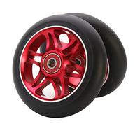 Z-FIRST Lot de 2 roues de rechange pour trottinette Pro 110 mm avec roulements ABEC 9 pour scooters MGP/Razor/Lucky Envy/Vokul Pro (A-rouge)