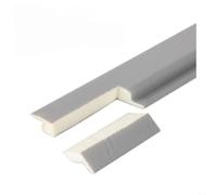 Z-Form Joint d'étanchéité pour fenêtre coulissante en PE et mousse de polyuréthane, gris, 3 m, joint d'étanchéité résistant aux intempéries pour isolation phonique et coupe-vent, montage facile sans