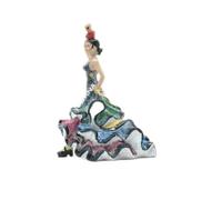 Z&H Figurine décorative danseuse de flamenco, statuette en céramique peinte à la main, multicolore