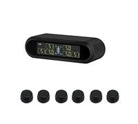 Z-LIANG Outils de contrôle de Pression des pneus T650 Énergie Solaire TPMS Entreprise RV Système de Surveillance de la Pression des pneus sans Fil de la remorque de la Famille TPMS Alarme