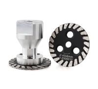 Z-LION Sourcingmap Lot de 2 + 1 scie-diamant avec disque de découpe amovible M14 FIange pour sculpter le béton et le granit 40 mm