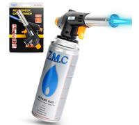 Z.M.C Brûleur à gaz, chalumeau de soudure, jusqu'à 1300 °C, chalumeau Bunsen 1,3 kW, brûleur à souder, chalumeau de cuisine avec flamme réglable (brûleur à gaz, allume-gaz)