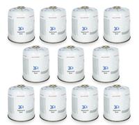 Z.M.C Lot de 11 cartouches de gaz propane/butane de 450 g, 900 ml, cartouche de gaz EN417, filetage européen, raccord fileté européen, cartouche à visser pour désherbeur, boîte de gaz sous pression