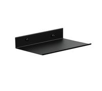 Z metnal Petite étagère murale, mini étagère flottante, support en métal pour salon, cuisine, entrée, rangement, aluminium, montage mural, noir mat, 25 cm, 1 pièce