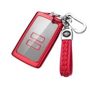 Z.MYUKI 【4 couleurs】 Austral E-Tech Hybrid Coque clé avec porte Clef compatibles avec Renault Austral 2022-2025 2026 Accessoire Protection clé (Rouge)