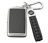 Z.MYUKI 【4 Couleurs】 Hybrid Coque clé avec porte Clef pour Mazda 2 Hybrid 2019-2022 2023 Accessoire original Protection clé (Argent)