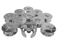 Z.N. Capsule de bobine + 10 bobines métalliques pour Riccar 8510, 8520, 8530, 8720, 8730, 9620, 9630, 9830 machine à coudre