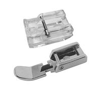 Z.N. (Duo) Lot de 2 pieds de fermeture éclair transparents et fins pour machines à coudre Pfaff Hobby