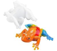Z-oneMart Moule en silicone en forme de grenouille, moules en silicone 3D mignons pour moulage époxy pour pâte à modeler, plâtre, moulage de résine, cadeaux de festival, décoration de bureau