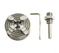 Z011 Mandrin de forage métallique en alliage de zinc à 3 mâchoires auto-centrant avec filetage de 12 x 1 mm pour perceuses électriques Argent (A)