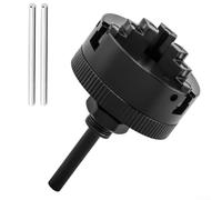 Z011 Mandrin de tour auto-centrant à 3 mâchoires en alliage de zinc de 50 mm avec tiges de connexion étendues, convient pour perceuse électrique ou mini tour pour un serrage précis dans le tournage du