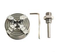 Z011 Mandrin manuel en alliage de zinc avec une grande précision de centrage et une large plage de serrage, adapté aux perceuses électriques, version compacte à trois et quatre mors, argent (A)