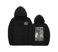 (Z0782*black,M)Cactus Jack Hoodie Men Women Double-sided Logo Print Look Mom I Can Fly Travis Scott Hoodies Unisex Fashion Hip Hop Streetwear