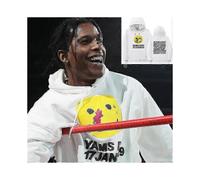 (Z0892*White,M)Cactus Jack Hoodie Men Women Double-sided Logo Print Look Mom I Can Fly Travis Scott Hoodies Unisex Fashion Hip Hop Streetwear