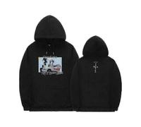 (Z0897*black,S)Cactus Jack Hoodie Men Women Double-sided Logo Print Look Mom I Can Fly Travis Scott Hoodies Unisex Fashion Hip Hop Streetwear