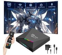 Z1 Max Android TV Boîtier,Android Q 10.0,WiFi 2,4 GHz&5 GHz,Interface RJ45 adaptative,boîtier Android Compatible 4K HDR,appareils de Streaming pour TV,2 Ports USB 2.0,télécommande vocale Intelligente