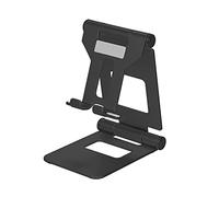 Z10A Support de téléphone portable réglable entièrement pliable en alliage d'aluminium rotatif à 270° Compatible avec smartphones et tablettes pour bureau de chevet