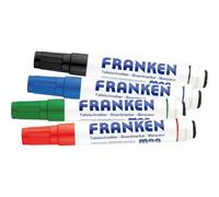 [Z1703] FRANKEN Lot de 4 marqueurs aimantés Magwrite effaceur sur Capuchon As...