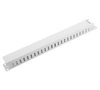 Z20390 Organisateur de câble 1U gris Standard: 19" LANBERG