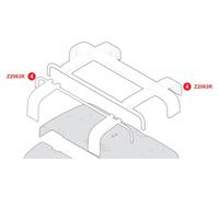 Z2063R GIVI Couvercles Noirs Et Trappes Pour TRK33N / TRK46N