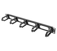 Z24421 Organisateur de câble 1U noir standard : 19" LANBERG