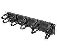 Z24423 Organisateur de câble 2U noir standard : 19" LANBERG