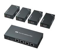 Z3LYA9 1x4 HDMI Extender Splitter 1080p to 50m/165ft Management 4K 60Hz(1TX-4RX-1080P-IR)