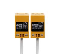 Z3LYA9 Waterproof Inductive Metal Proximity Switch Square Sensor TL-Q5M NPN PNP NO NC DC 6-36V AC90-250V(DC Two wire NO,Orange Color)