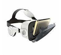 Z4 / Boboz4 VR Lunettes Téléphone Mobile 3D Réalité Virtuelle Est Livré avec Un Casque Stéréo 120 Degrés Grand Angle de Vision,Blanc,Taille Unique