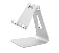 Z4A - Support de téléphone portable réglable et pliable en alliage d'aluminium - Support rotatif à 270° - Station d'accueil portable compatible avec smartphones et tablettes pour bureau de chevet