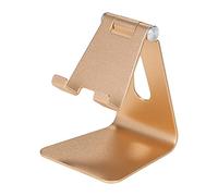 Z4A - Support de téléphone portable réglable et pliable en alliage d'aluminium - Support rotatif à 270° - Station d'accueil portable compatible avec smartphones et tablettes pour bureau de chevet