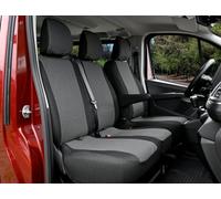 Z4L Housses de Siège pour Trafic 2014-2022 - 3 places - Polyester Gris Lux - Ajustement parfait