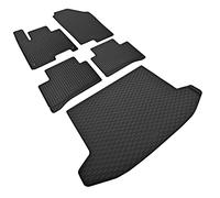 Z4L Tapis de coffre et tapis de sol en caoutchouc sur mesure pour KIA Sportage à partir de 2022 - Un ensemble | parfaitement adapté Noir