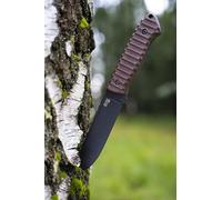 ZA-PAS Knife Ultra Outdoor Cerakote Kydex + steel loop MADE IN POLAND (Micarta Brown Handle)