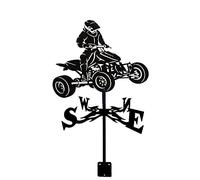 ZAANU Girouette en métal Tout-Terrain, girouette en Acier Inoxydable avec décorations de Jardin sur Le Toit pour tonnelle de Ferme extérieure (Style 1)
