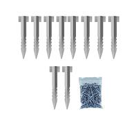 ZAANU Kits de réparation de Poteau de clôture 10 pièces, Support Fixe de Poteau de clôture extérieur, duable, Supports de traverses de Chemin de Fer clôture en bois/1261