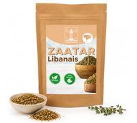 Zaatar Libanais 250g - Mélange d'Épices Traditionnel aux Notes de Sumac, Thym et Sésame - Épice pour Cuisine Orientale, Pain, Poulet et Grillades - Sachet Kraft Refermable