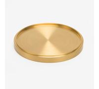ZAAWUUT Dessous de verre en laiton massif pour boissons, support pour tasse à thé, améliorez votre table avec des accents décoratifs dorés élégants (8,93 cm)
