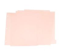 ZAAWUUT Intercalaires vierges à 3 anneaux en 8 onglets - Intercalaires en plastique A4 pour ordinateurs portables et classeurs, 3 trous pour l'école, le bureau, la maison (rose clair, A4 8 tap)