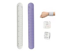 ZAAWUUT Lot de 2 blocs-notes de poignet, bracelet Slap Liste de choses à faire, bracelet effaçable inscriptible, bracelet mémo portable avec règle pour étudiant, infirmière, enseignant, travail,