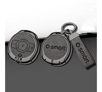 ZABEES Coque de Clé de Voiture pour Smart #1#3 Brabus, Etui a Clef Couvre Clef Étui à Clé Voiture, Housse de Protection pour Clé de Voiture Couvertures Porte-clés,D Grey1