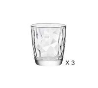 Bormioli Rocco Gobelets Diamond transparent 30 cl — boîte de 3
