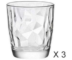 ZABEL - Boite 3 Gobelets transparent 30cl Transparent G