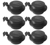 ZABY Lampes de Gouttière Extérieures, Auto Marche/Arrêt Éclairage Solaire de Clôture, Lampes Solaire Décoratif Étanche pour Terrasse, Patio, Jardin, Voie S'accès (6 Paquets)